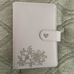 Floral Embellished Purple Budget Binder